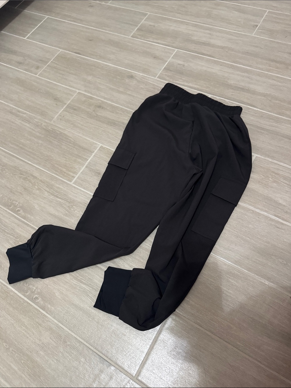 Kids Black Dance Cargo Jogger Pants